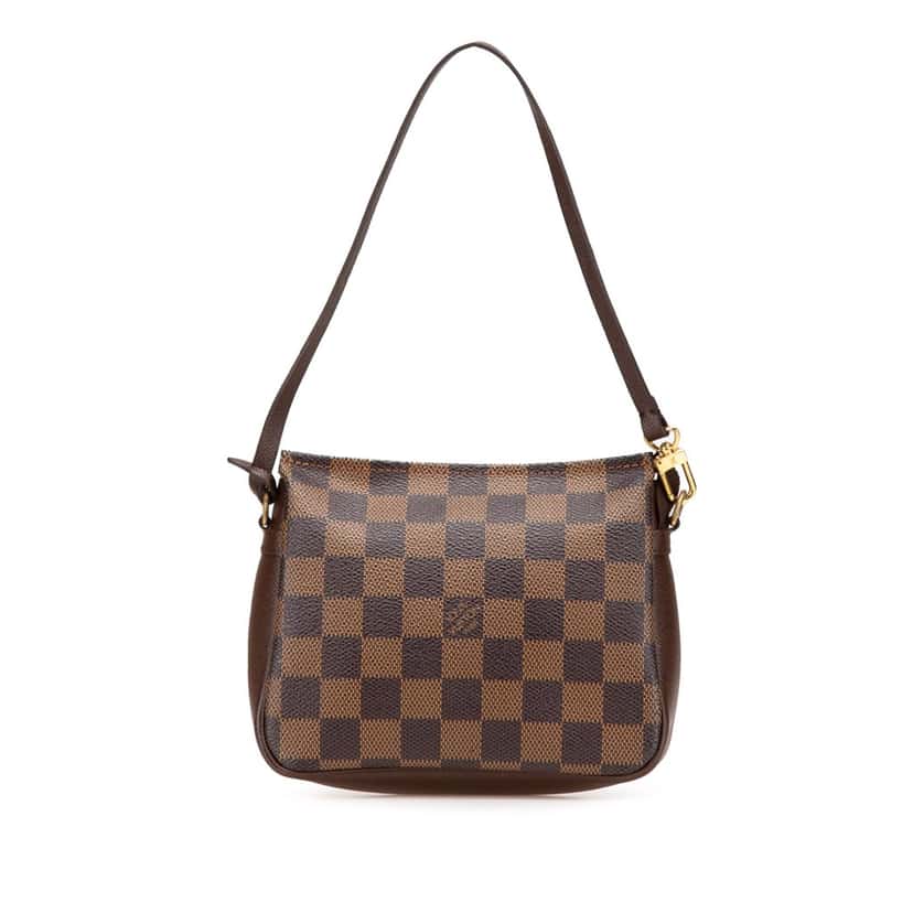 Louis Vuitton Damier Ebene Trousse Pochette Brown Canvas Good condition - Front View