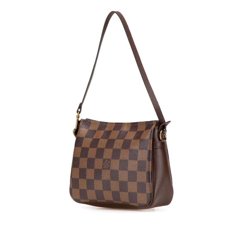 Louis Vuitton Damier Ebene Trousse Pochette Brown Canvas Good condition - Back View