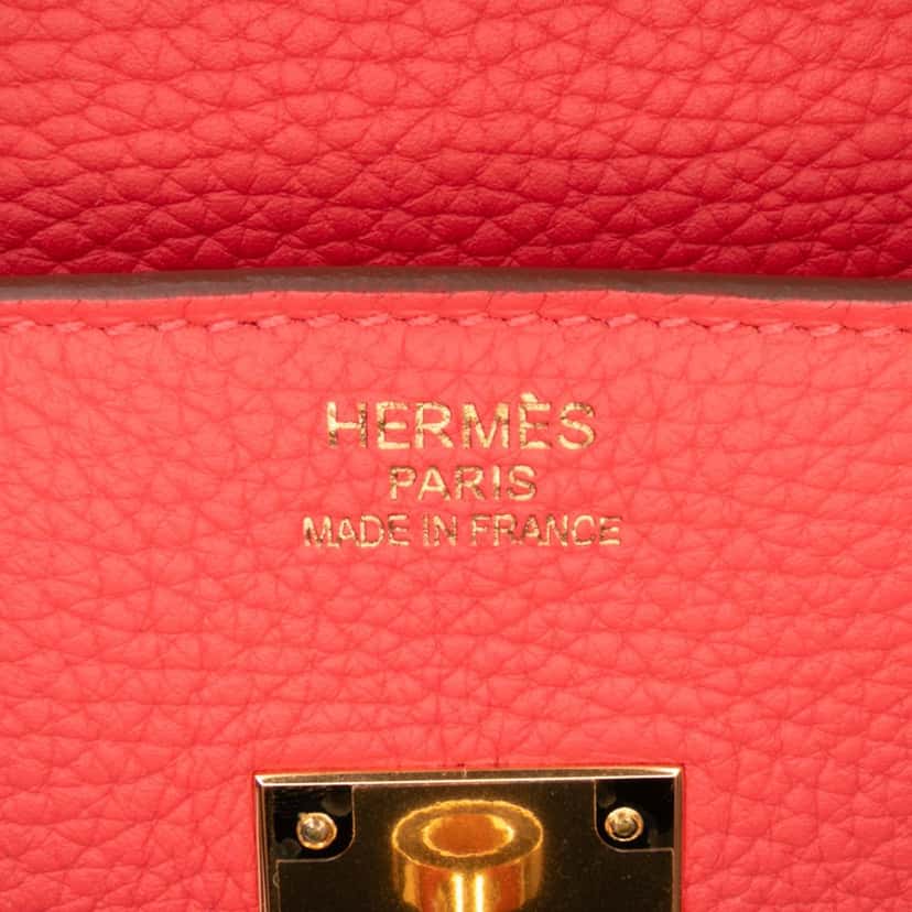 Hermès Togo Birkin Retourne 35 Pink Leather Good condition - Box View