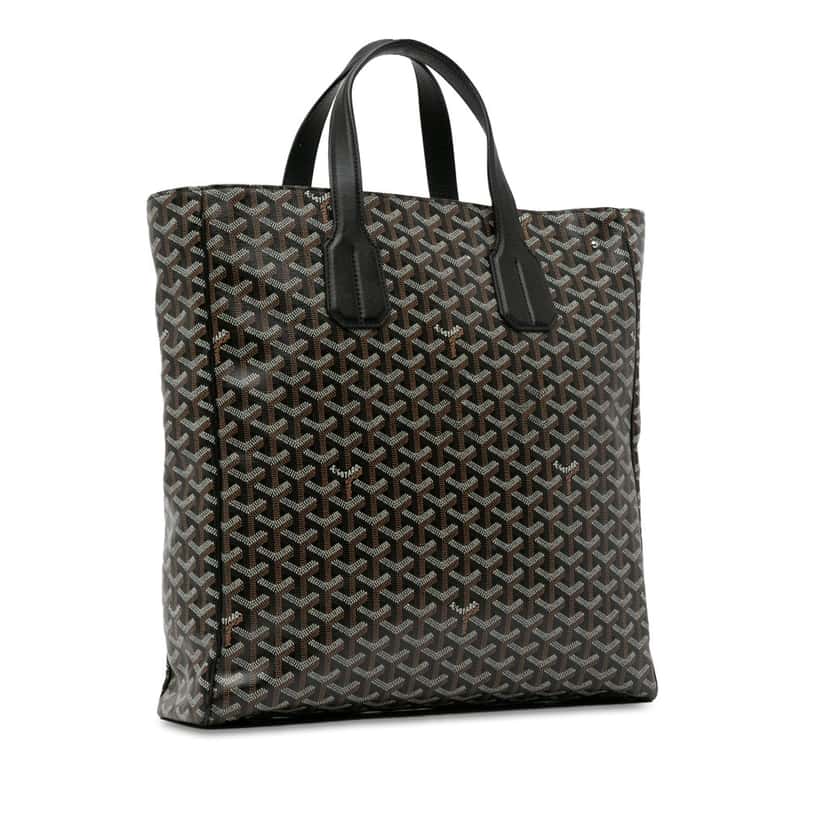 Goyard Goyardine Voltaire Black Canvas Good condition - Back View