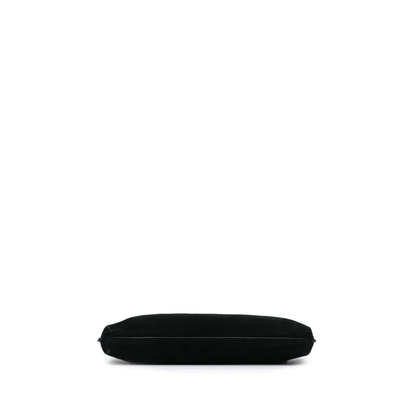Saint Laurent Suede Suzanne Chain Shoulder Bag Black Leather Good condition - Inside View