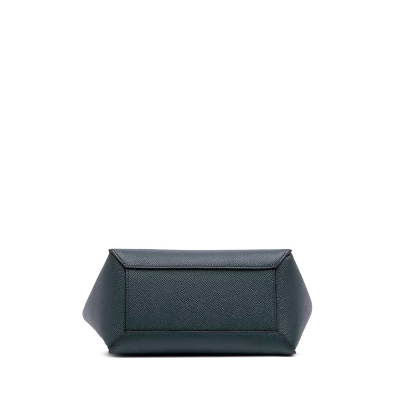 Celine Nano Grained Calfskin Belt Bag Green Leather Good condition - Inside View