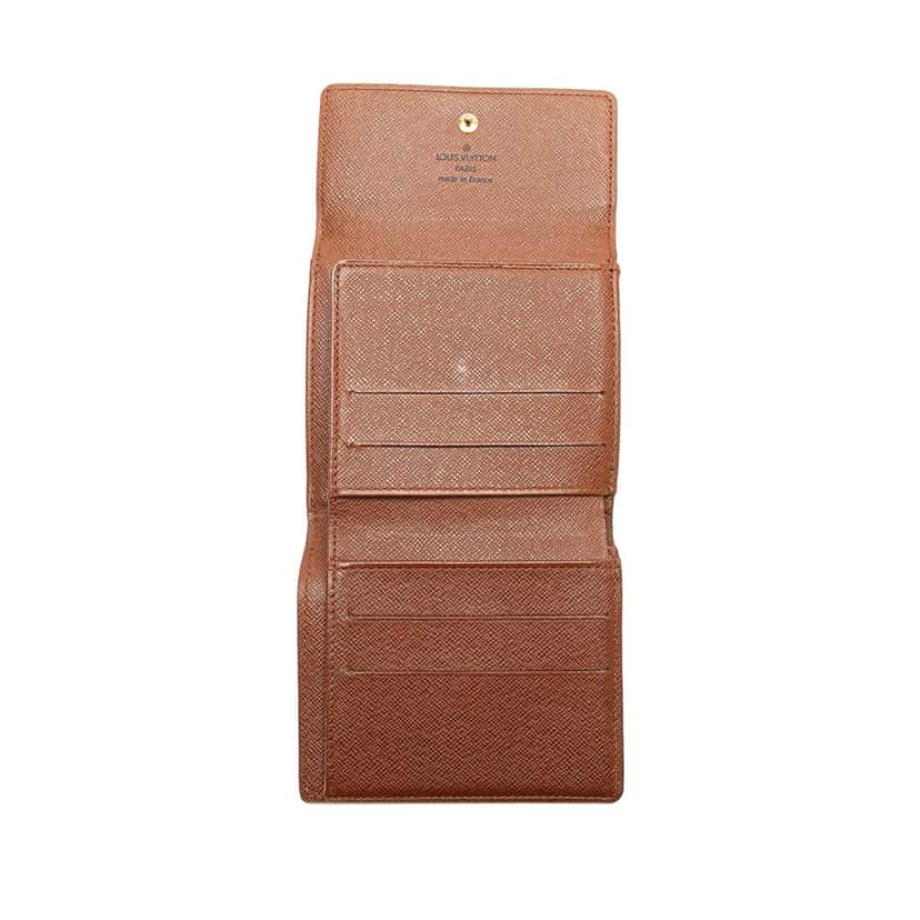 Louis Vuitton Monogram Portefeuille Elise Wallet Brown Canvas Good condition - Model View