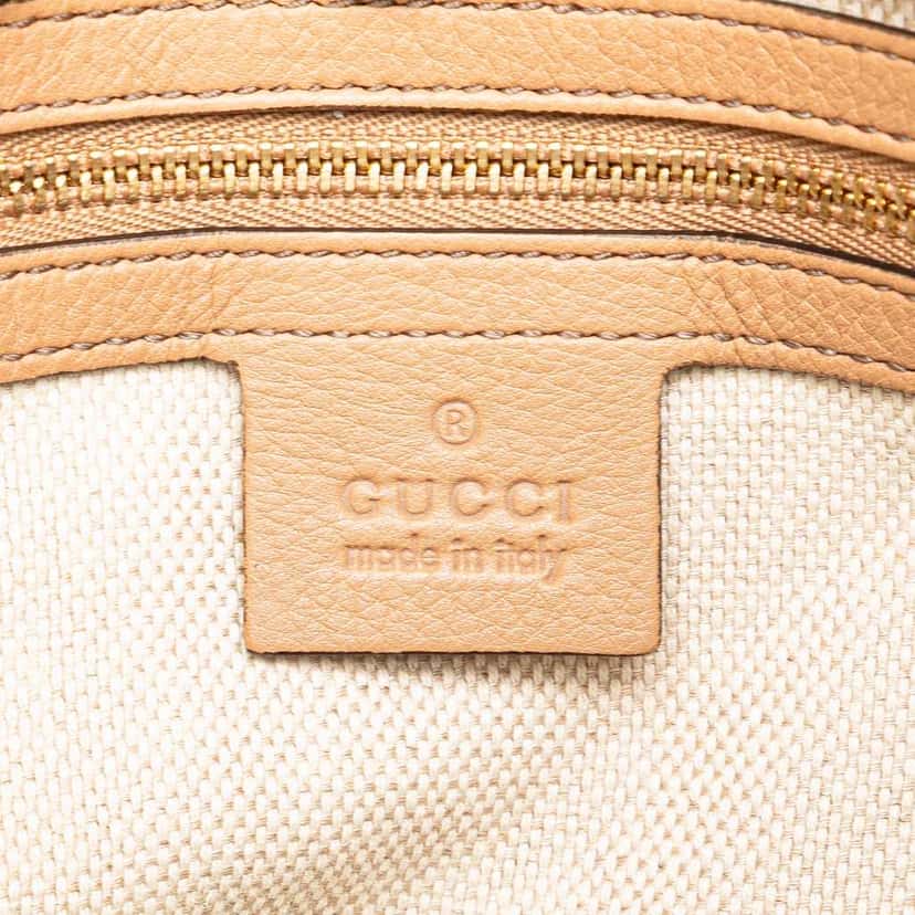 Gucci Medium Leather Soho Chain Tote Brown Leather Good condition - Box View