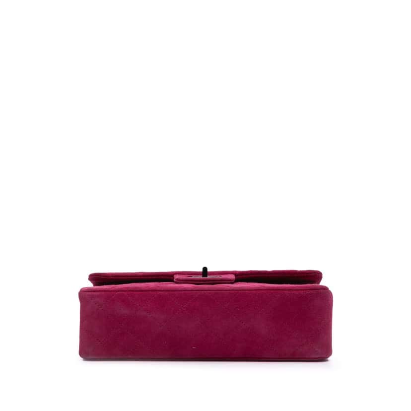 Chanel Reissue 2.55 Quilted Velvet Double Flap 225 Pink Velvet Good condition - Inside View