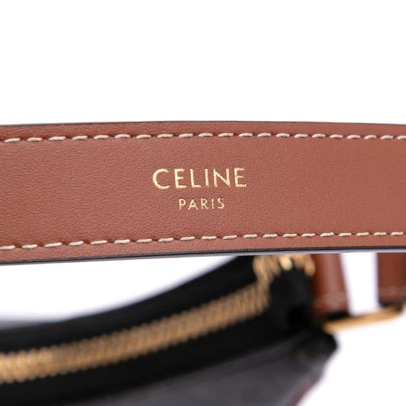 Celine Triomphe Coated Canvas Ava Shoulder Bag Brown Canvas Good condition - Box View