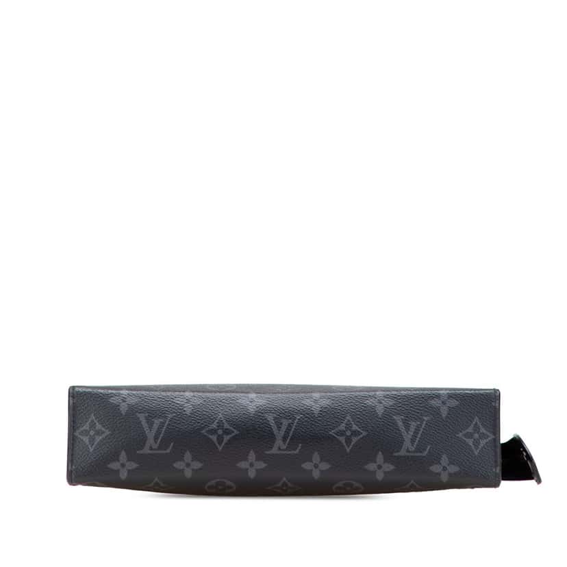 Louis Vuitton Monogram Eclipse Pochette Voyage MM Black Canvas Good condition - Inside View