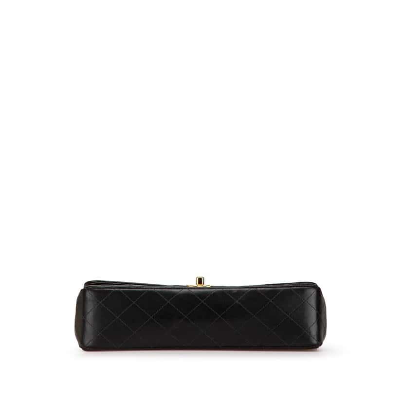Chanel Medium Classic Lambskin Kelly Flap Black Leather Good condition - Inside View