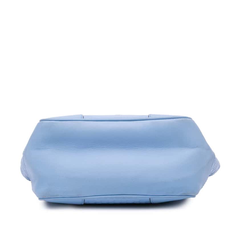 Gucci Small Microguccissima Bree Satchel Blue Leather Good condition - Inside View