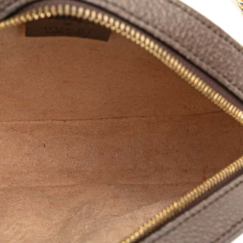 Gucci Mini GG Supreme Round Ophidia Crossbody Brown Canvas Good condition - Model View