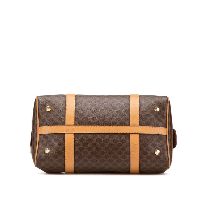 Celine Macadam Coated Canvas Boston Bag Brown Canvas Good condition - Inside View