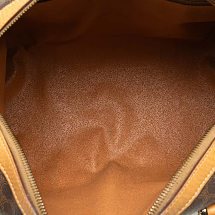 Celine Macadam Coated Canvas Boston Bag Brown Canvas Good condition - Model View