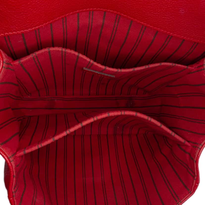 Louis Vuitton Monogram Empreinte Pochette Metis Red Leather Good condition - Model View