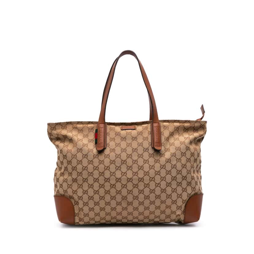 Gucci GG Canvas Tote Brown Canvas Good condition - Front View