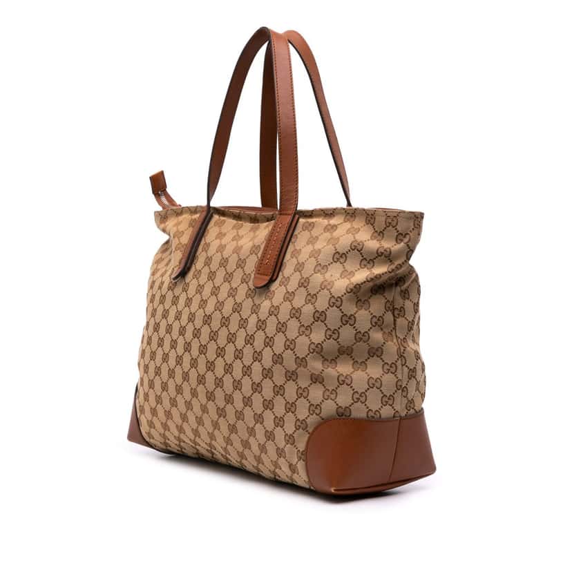 Gucci GG Canvas Tote Brown Canvas Good condition - Back View