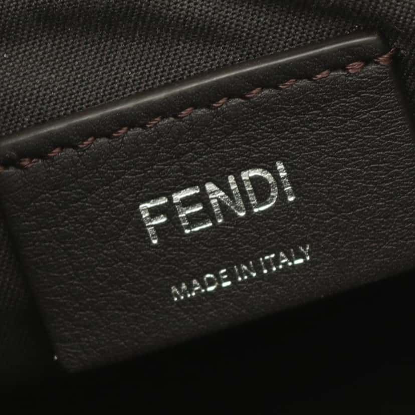 Fendi Small Vitello Grace Matte Fendigraphy Hobo Yellow Leather Good condition - Model View