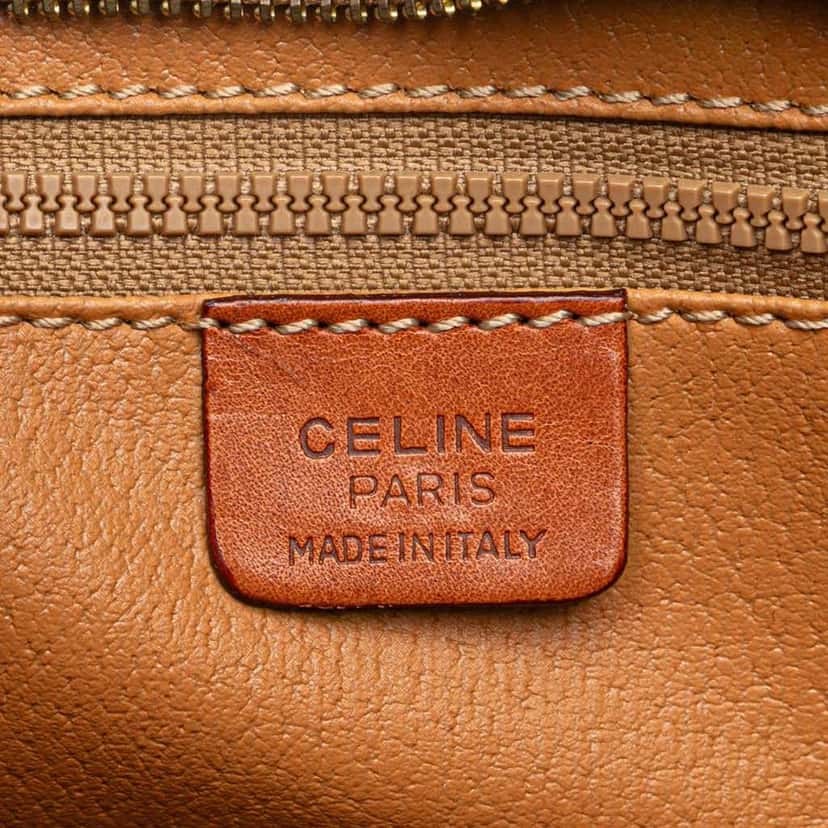 Celine Macadam Coated Canvas Clutch Brown Canvas Fair condition - Box View