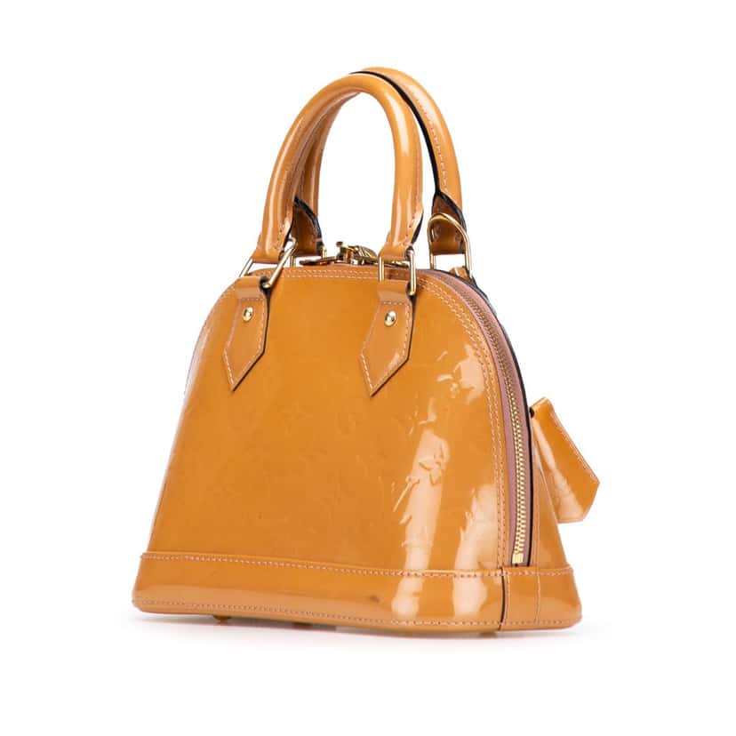 Louis Vuitton Monogram Vernis Alma BB Brown Leather Good condition - Back View