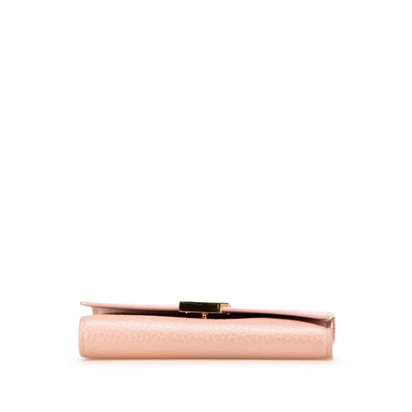 Louis Vuitton Bicolor Taurillon Capucines Compact Wallet Pink Leather Fair condition - Inside View