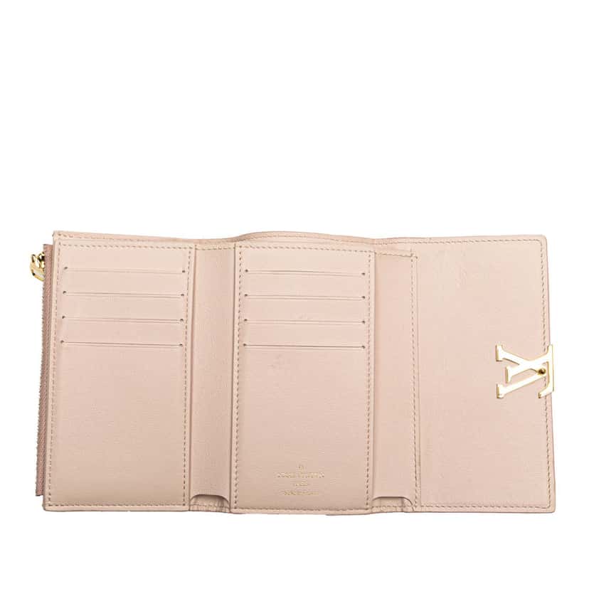Louis Vuitton Bicolor Taurillon Capucines Compact Wallet Pink Leather Fair condition - Model View