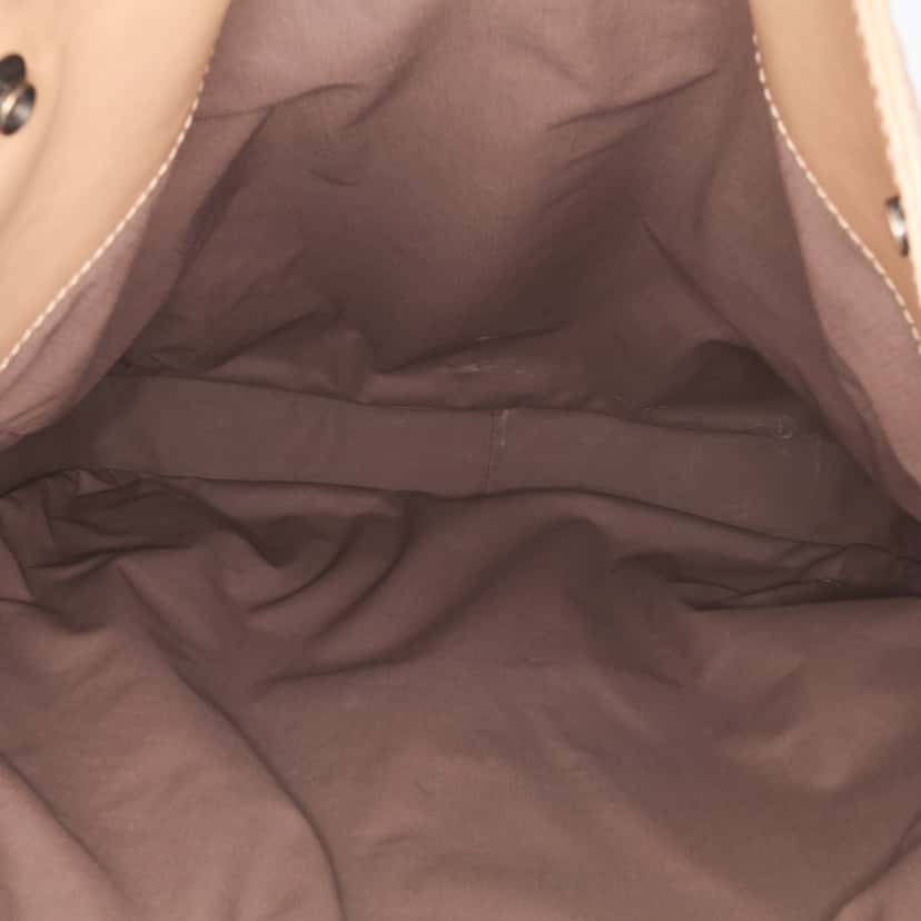 Bottega Veneta Intrecciomirage Trimmed Leather Crossbody Brown Leather Very good condition - Model View
