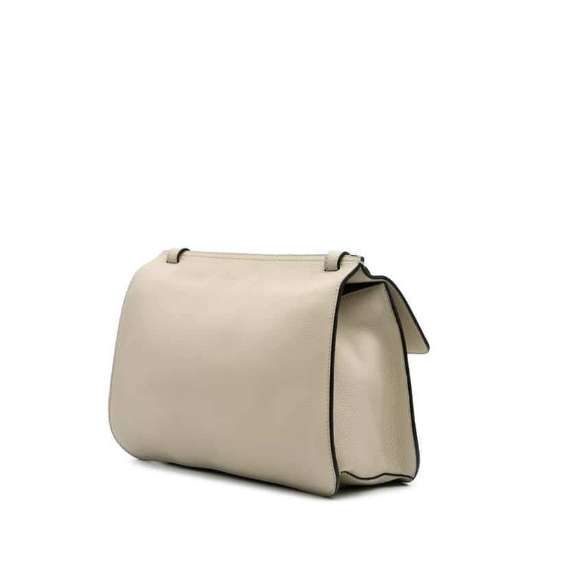 Gucci Medium Leather Bamboo Daily Crossbody Brown Leather Good condition - Back View