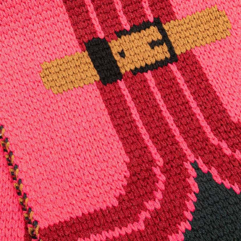 Hermès Grande Tenue Cashmere Scarf Pink Wool Very good condition - Inside View