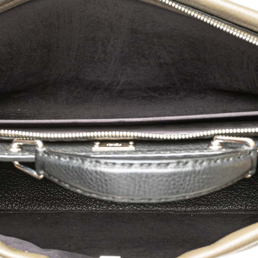 Fendi Large Selleria Peekaboo Iconic Satchel Brown Leather Good condition - Model View