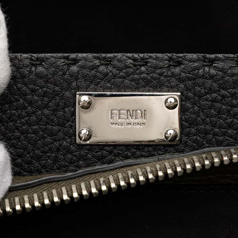 Fendi Large Selleria Peekaboo Iconic Satchel Brown Leather Good condition - Box View