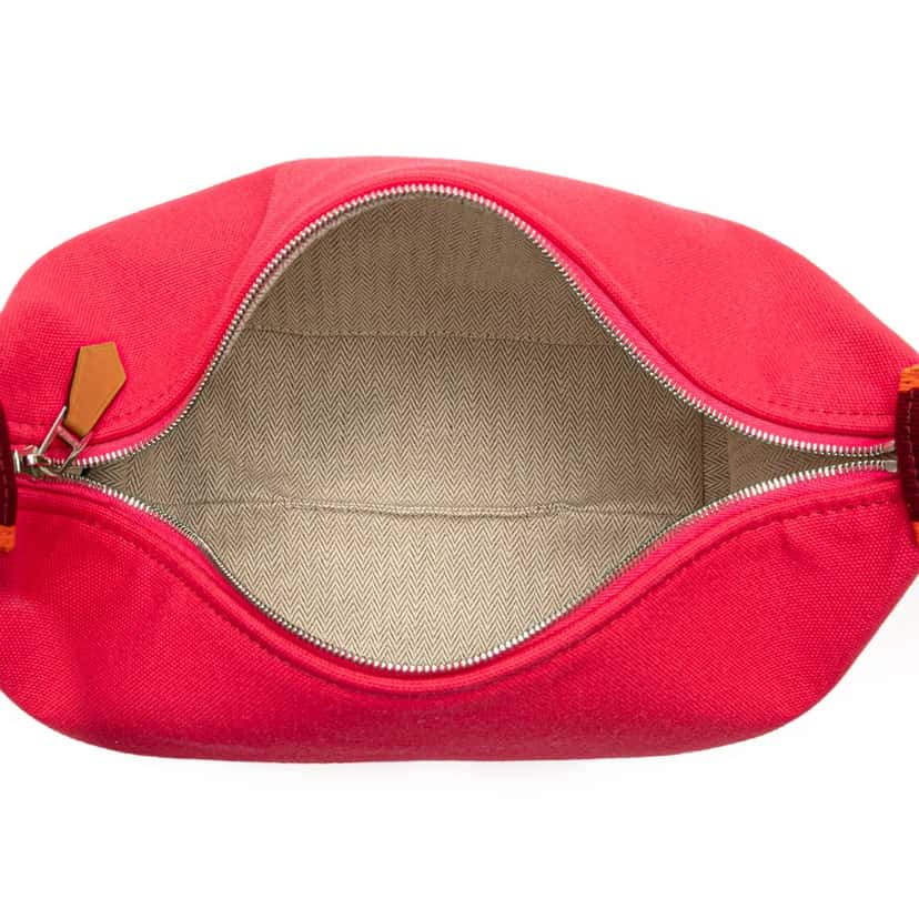 Hermès Small Canvas Bride A Brac Pink Canvas Good condition - Model View