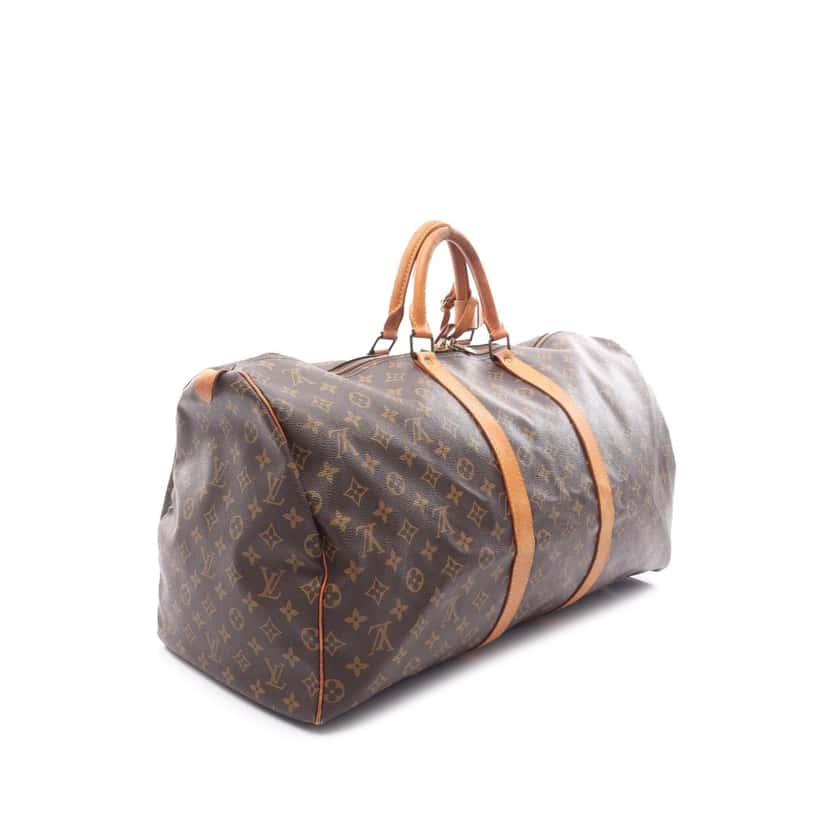 Louis Vuitton Monogram Keepall 55 Brown Canvas Good condition - Back View