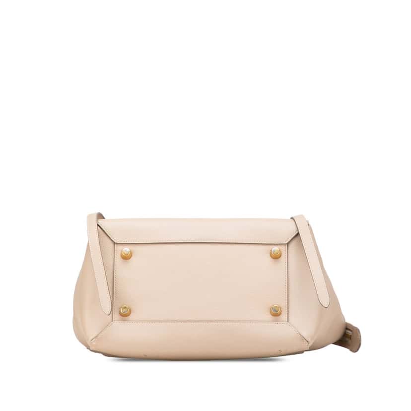 Celine Mini Grained Calfskin Belt Bag Brown Leather Good condition - Inside View