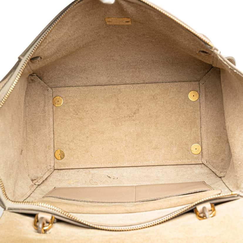 Celine Mini Grained Calfskin Belt Bag Brown Leather Good condition - Model View