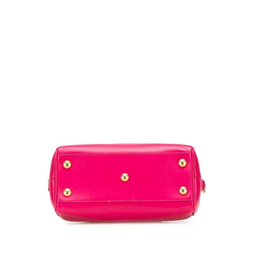 Saint Laurent Baby Leather Classic Duffle Satchel Pink Leather Good condition - Inside View