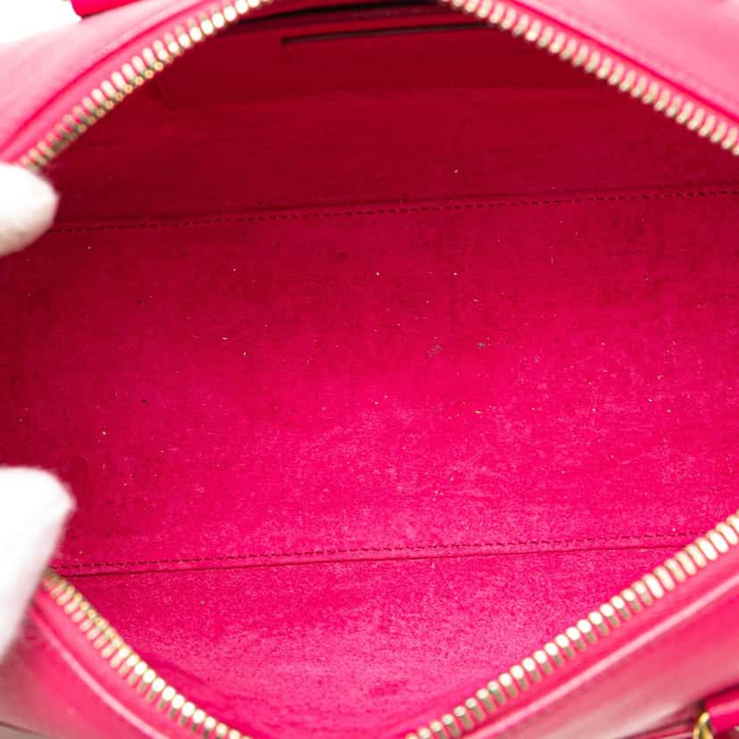 Saint Laurent Baby Leather Classic Duffle Satchel Pink Leather Good condition - Model View