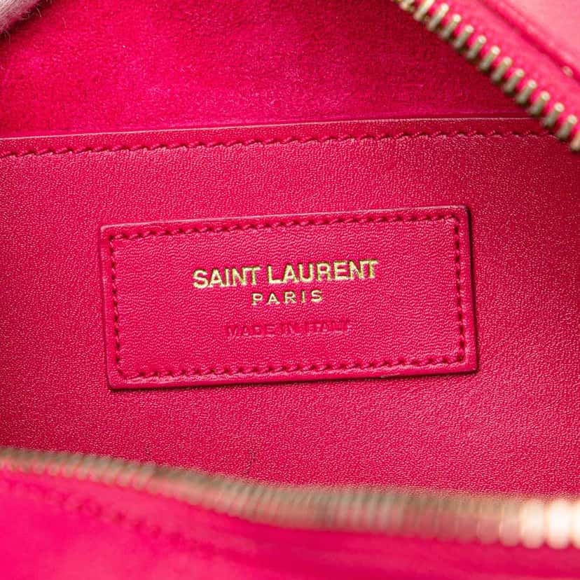 Saint Laurent Baby Leather Classic Duffle Satchel Pink Leather Good condition - Box View