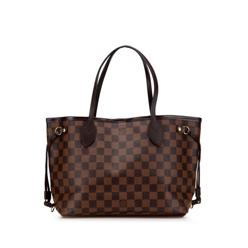 Louis Vuitton Damier Ebene Neverfull PM Brown Canvas Good condition - Front View