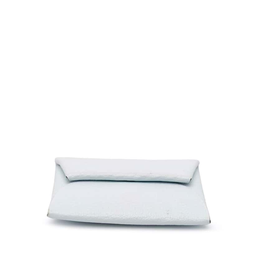 Hermès Chevre Mysore Bastia Coin Pouch White Leather Good condition - Inside View