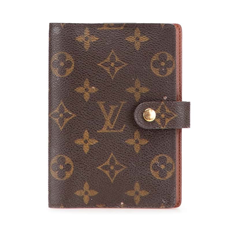 Louis Vuitton Monogram Agenda PM Brown Canvas Good condition - Front View