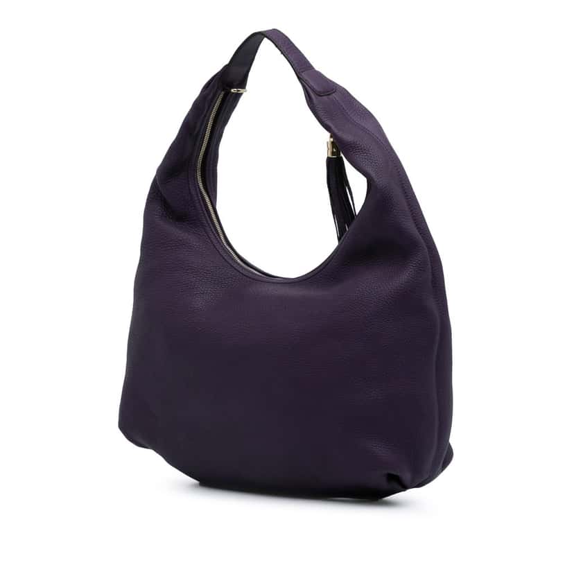 Gucci Leather Soho Hobo Purple Leather Good condition - Back View