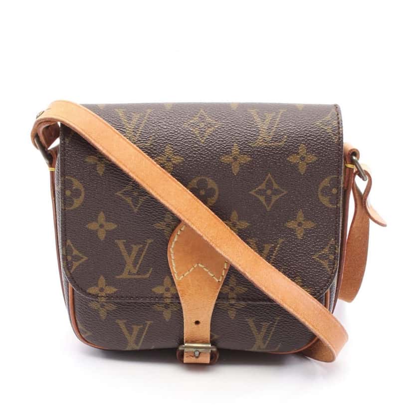 Louis Vuitton Monogram Cartouchiere PM Brown Canvas Good condition - Front View