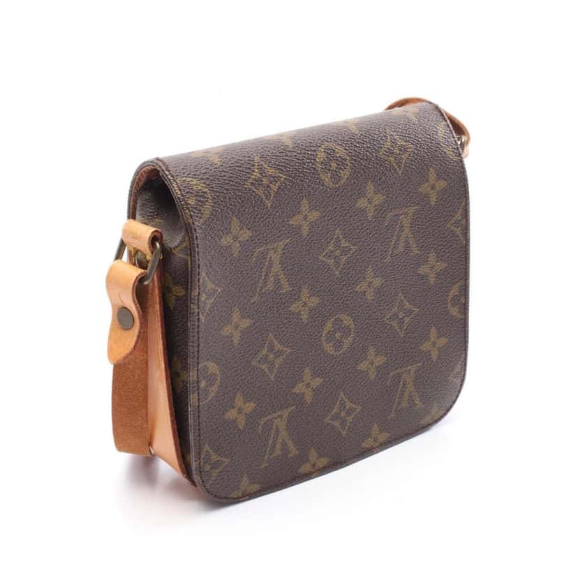 Louis Vuitton Monogram Cartouchiere PM Brown Canvas Good condition - Back View