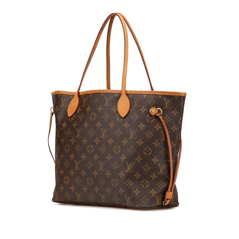 Louis Vuitton Monogram Neverfull MM Brown Canvas Good condition - Back View