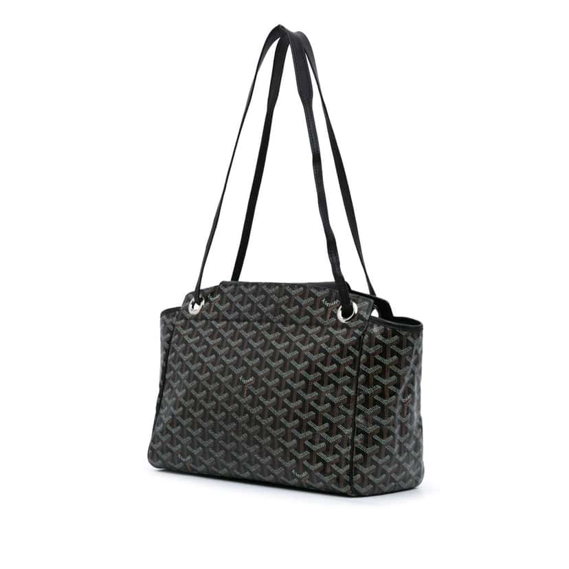 Goyard Goyardine Rouette PM Black Canvas Good condition - Back View