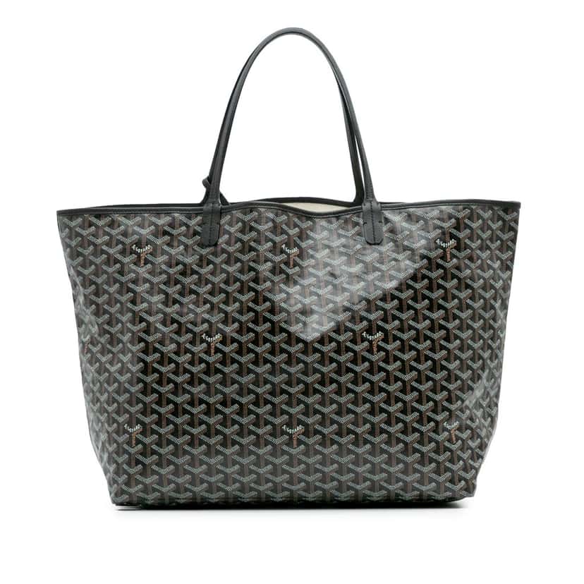 Goyard Goyardine Saint Louis GM Black Canvas Good condition - Front View