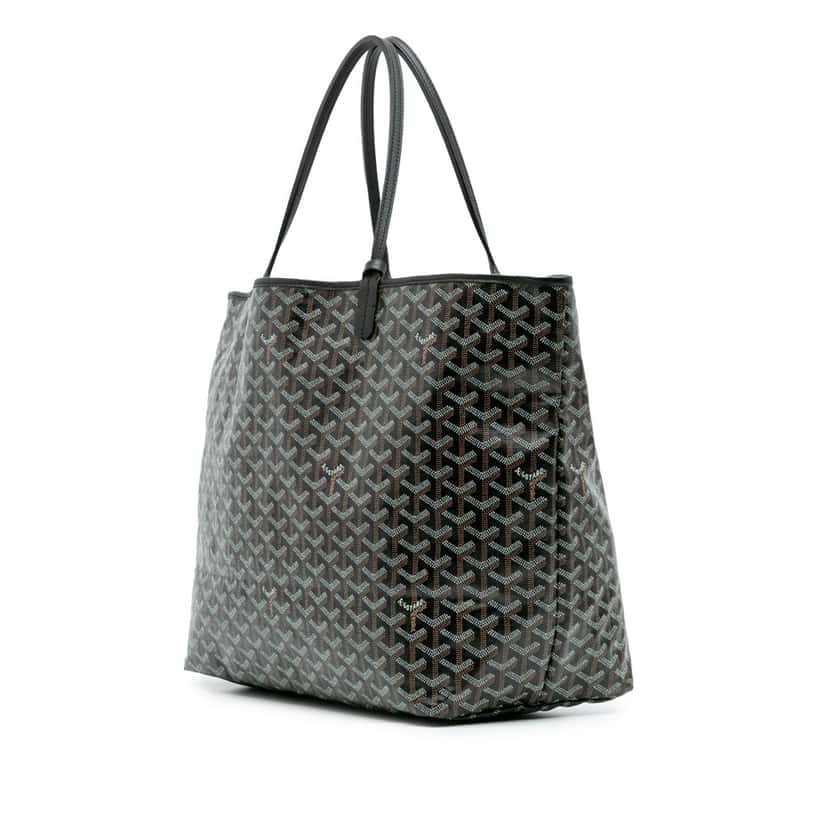 Goyard Goyardine Saint Louis GM Black Canvas Good condition - Back View