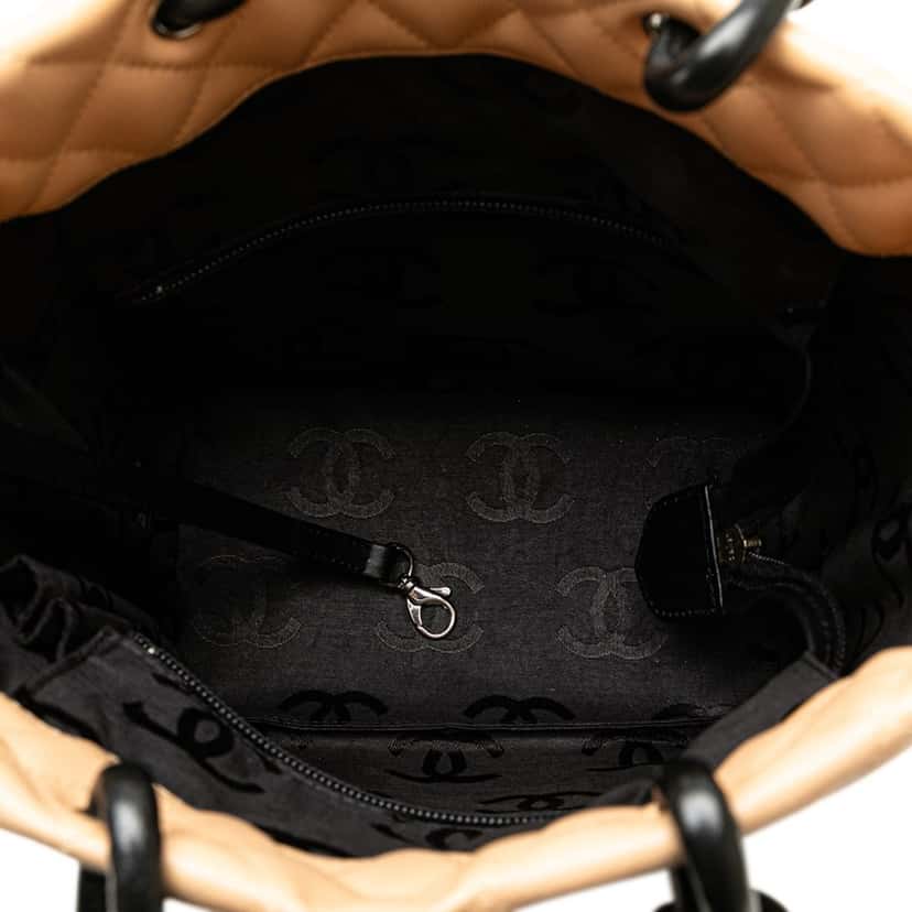 Chanel Medium Lambskin Cambon Ligne Tote Brown Leather Good condition - Box View