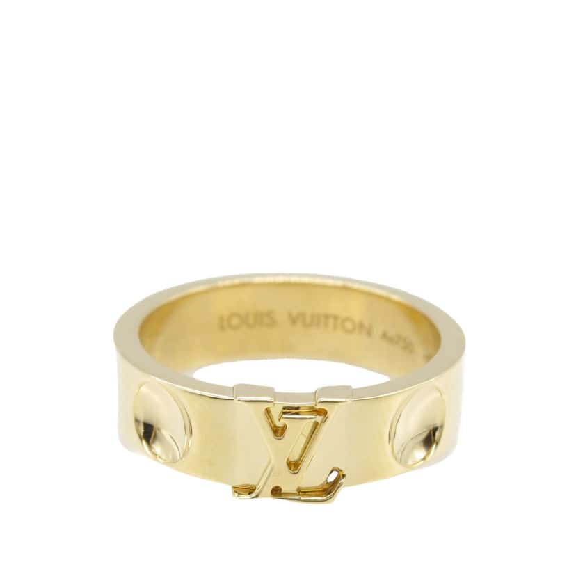 Louis Vuitton 18K Yellow Gold Empreinte Ring Gold Gold Good condition - Front View
