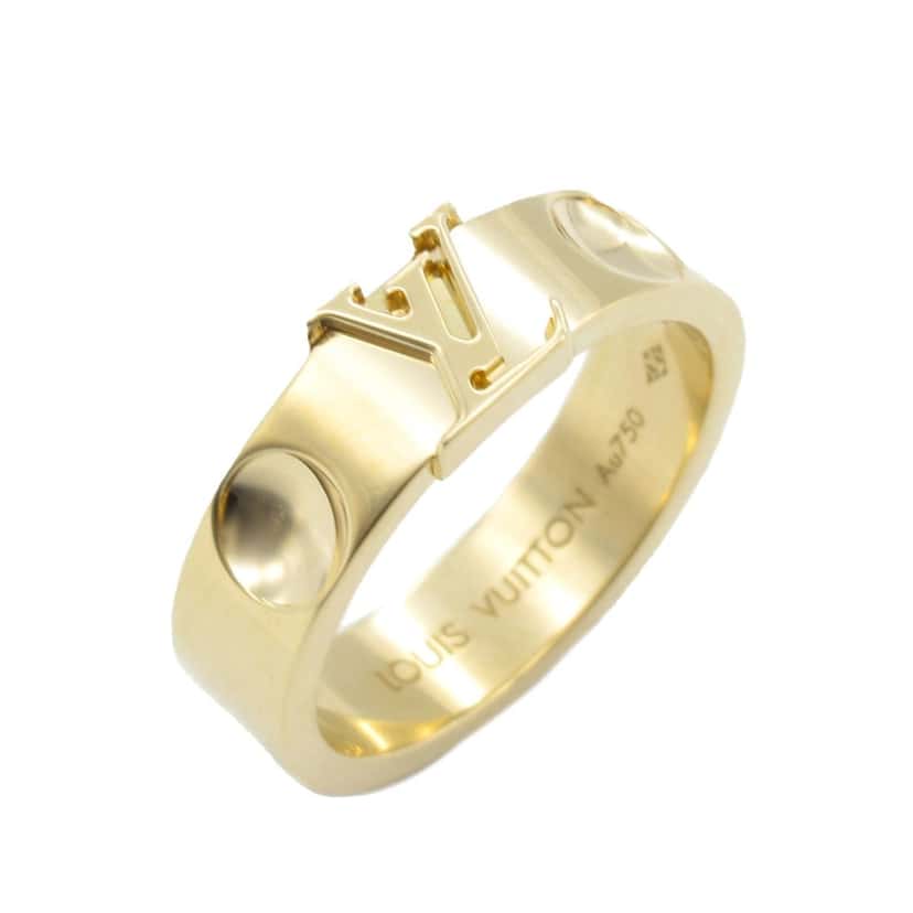 Louis Vuitton 18K Yellow Gold Empreinte Ring Gold Gold Good condition - Back View