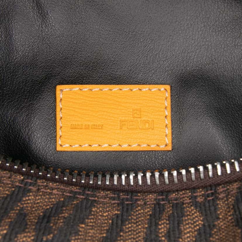 Fendi Zebra Print Canvas Handbag Brown Canvas Good condition - Box View